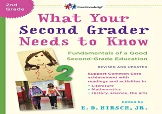 PDF What Your Second Grader Needs to Know (Revised and Updated): Fundamentals of