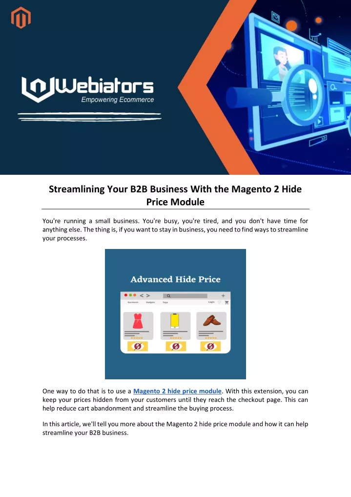 streamlining your b2b business with the magento