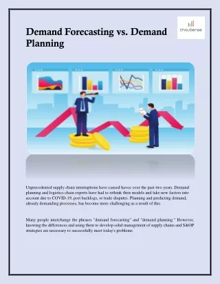 demand forecasting vs demand planning