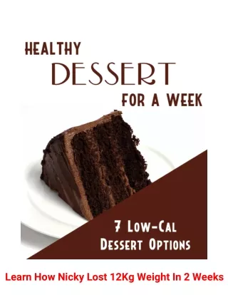learn how nicky lost 12kg weight in 2 weeks
