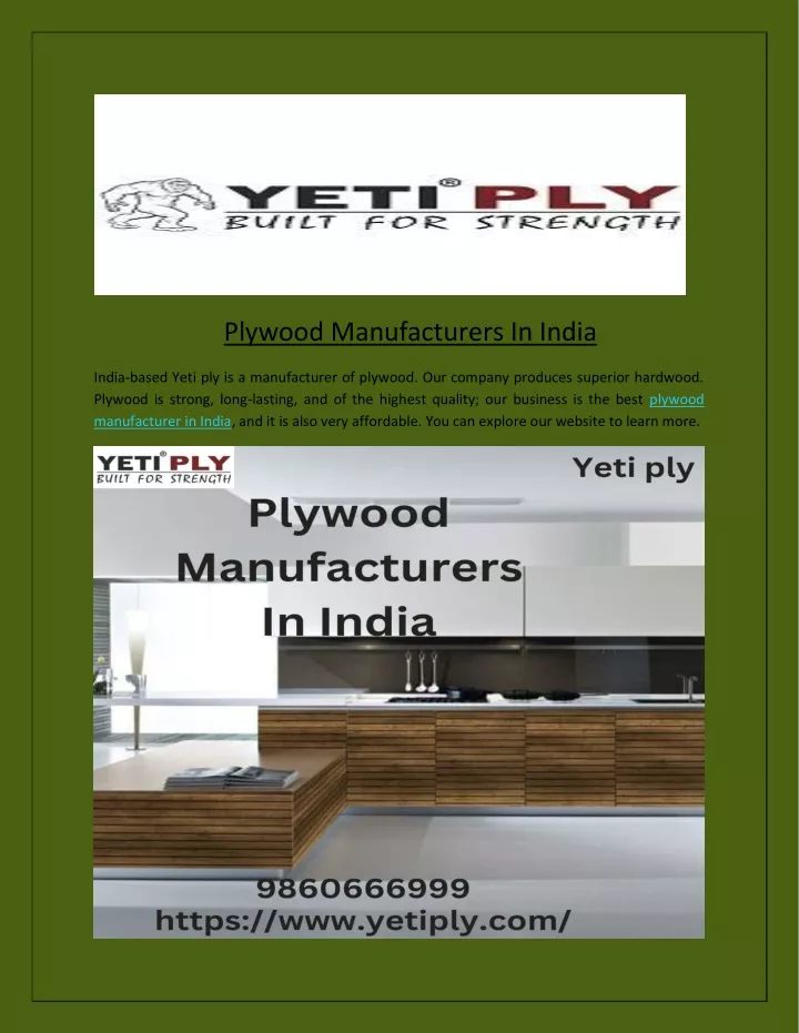 plywood manufacturers in india