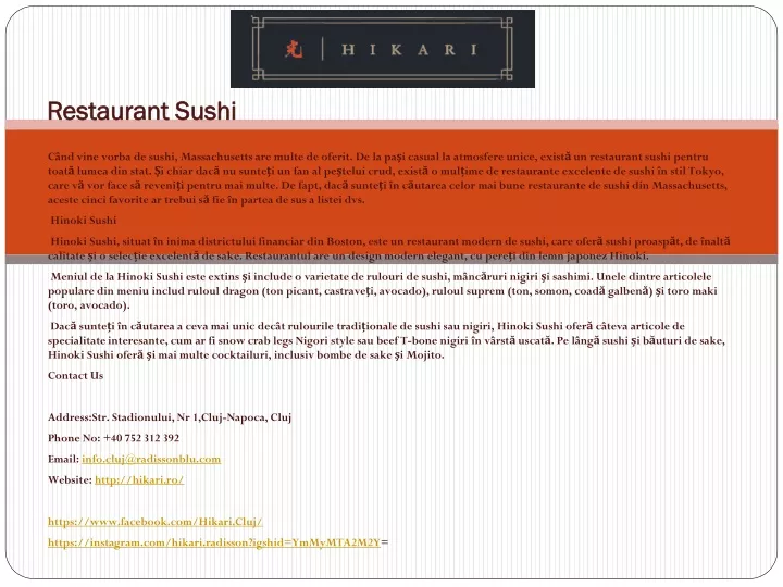 restaurant sushi