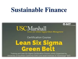 sustainable finance