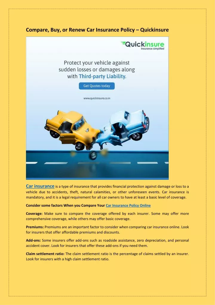 Ppt Car Insurance Policy Online Powerpoint Presentation Free Download Id12008017 5060