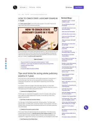 Get Ready to Ace the Judiciary Exam with Our Comprehensive Guide  |LAW Wallah by