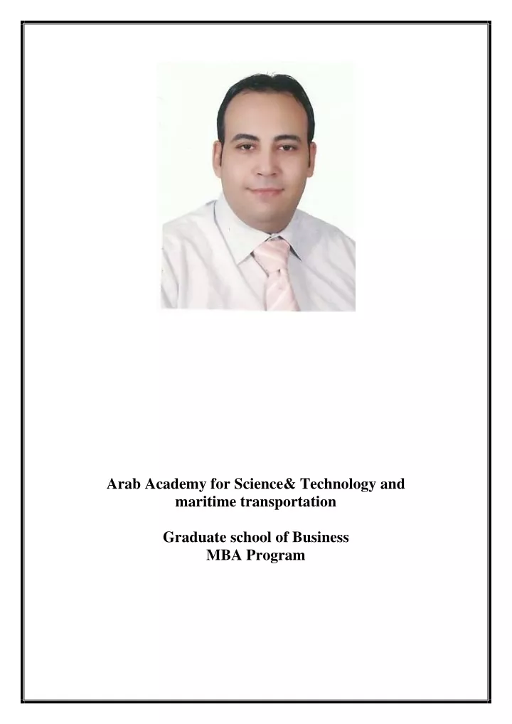 arab academy for science technology and maritime