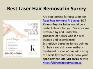 Best Laser Hair Removal Surrey