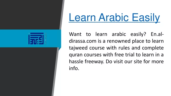 learn arabic easily