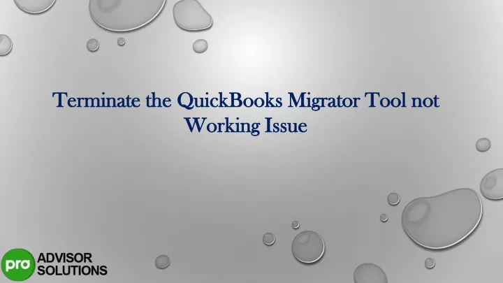 terminate the quickbooks migrator tool