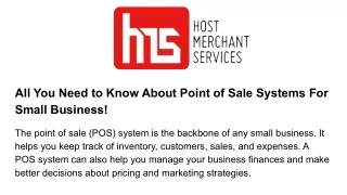 all you need to know about point of sale systems