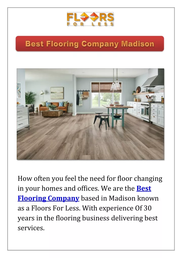how often you feel the need for floor changing