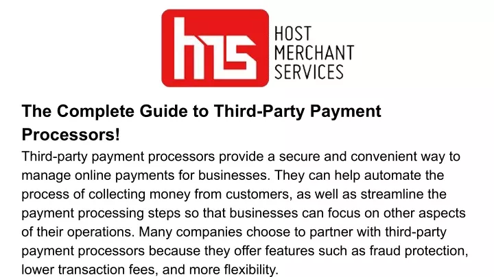 the complete guide to third party payment