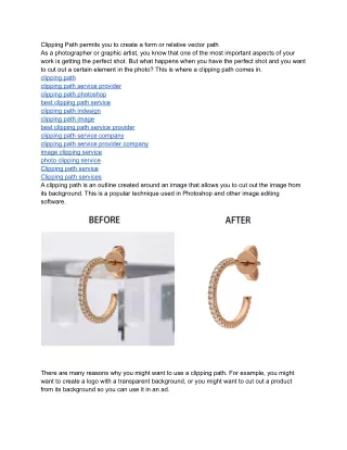 clipping path permits you to create a form