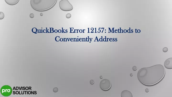 quickbooks error 12157 methods to conveniently