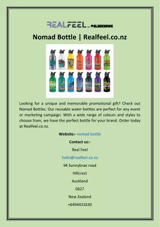 nomad bottle realfeel co nz