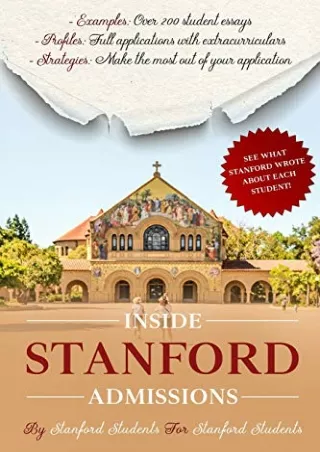 [pdf] epub download Inside Stanford Admissions