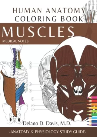 free read  Human Anatomy Coloring Book: Muscles. Medical Notes | Detailed Muscul
