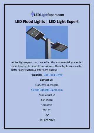 led flood lights led light expert