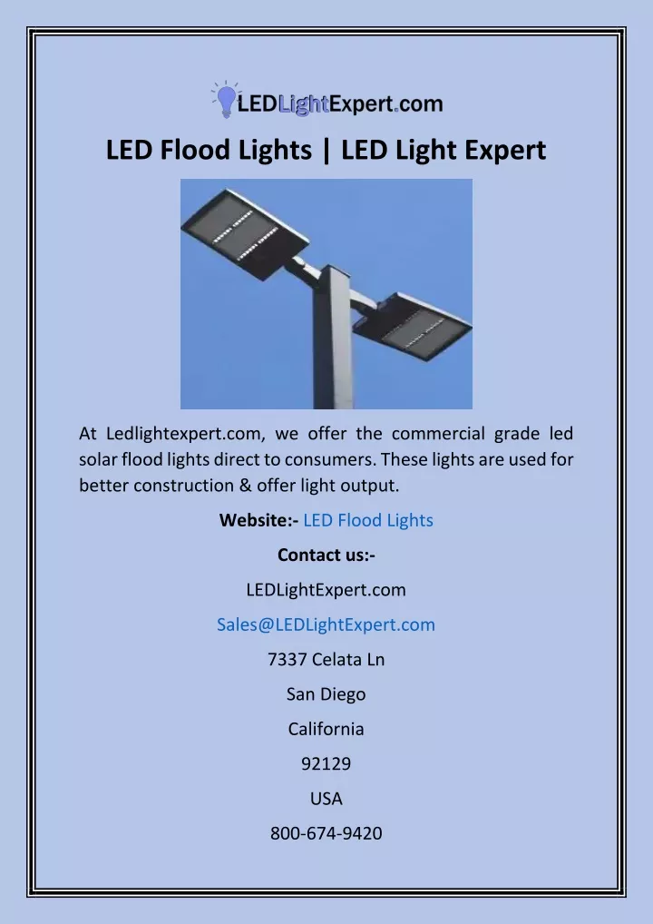 led flood lights led light expert