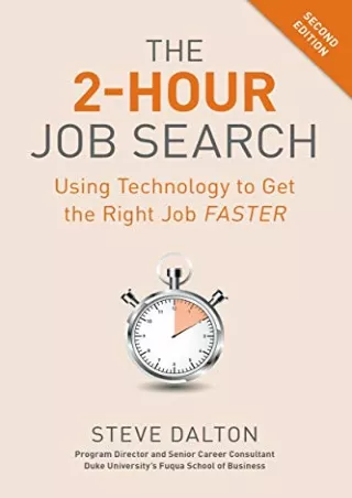 read ebook The 2-Hour Job Search, Second Edition: Using Technology to Get the Ri