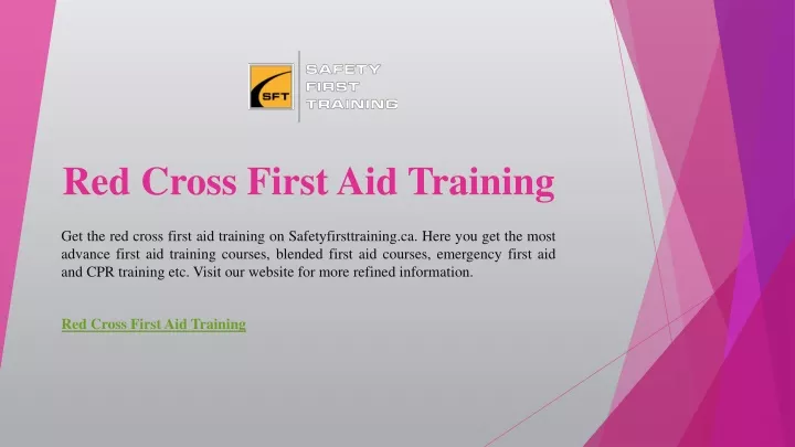 red cross first aid training