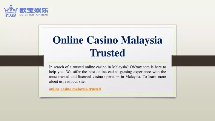 online casino malaysia trusted