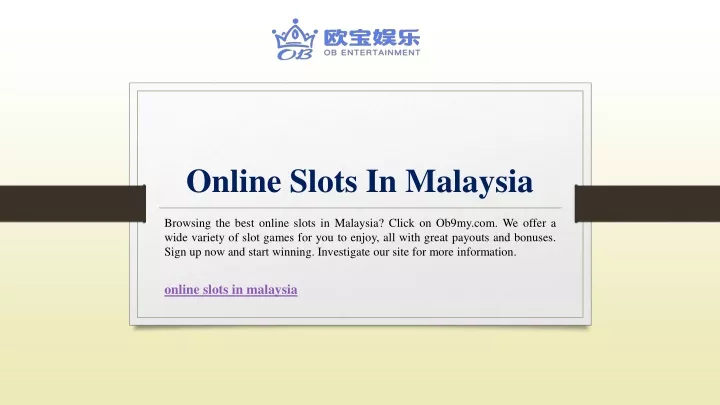 online slots in malaysia