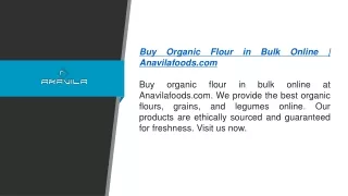 Anavila Foods Inc