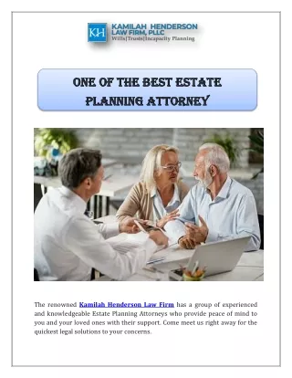 One Of The Best Estate Planning Attorney