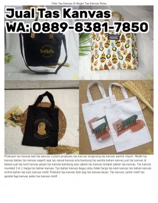 toko tas kanvas di bogor tas kanvas polos