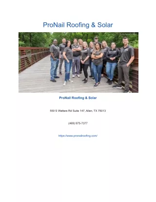 ProNail Roofing & Solar
