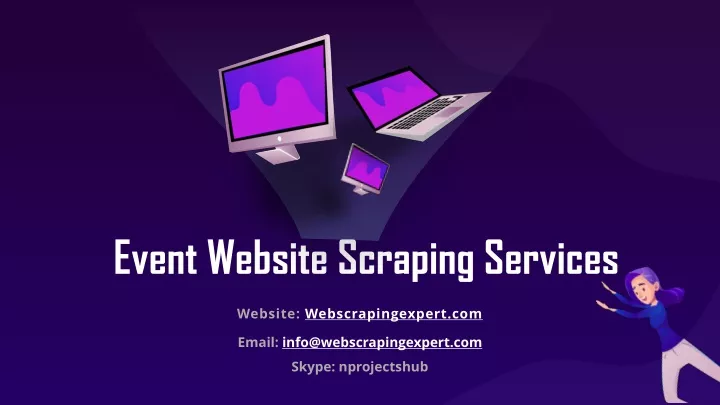 event website scraping services
