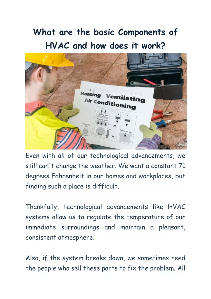 what are the basic components of hvac