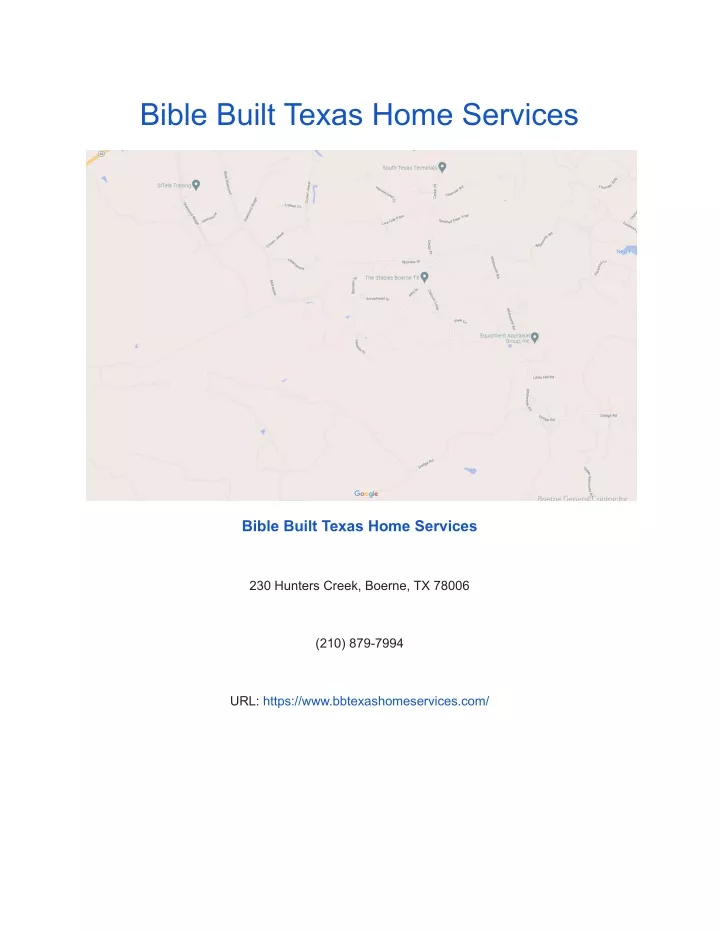 bible built texas home services