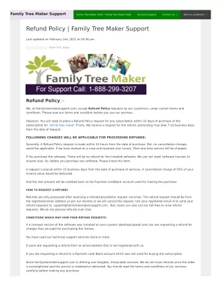 family tree maker support