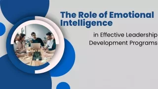 The Role of Emotional Intelligence