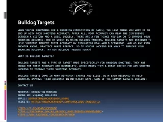 bulldog targets