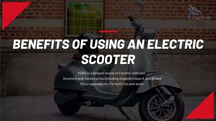 benefits of using an electric scooter