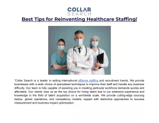 Best Tips for Reinventing Healthcare Staffing