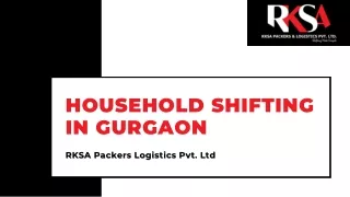 Leading Household Shifting in Gurgaon