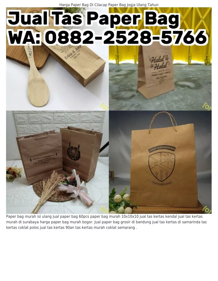 harga paper bag di cilacap paper bag jogja ulang