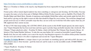 https www dope review com frontline to online