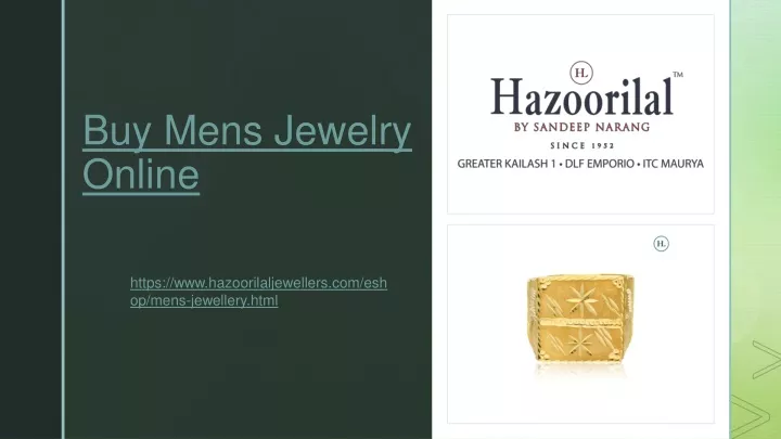 buy mens jewelry online