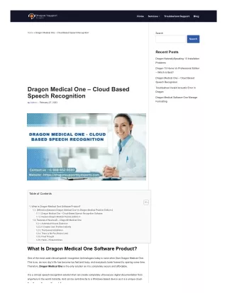 Dragon Medical One – Cloud Based Speech Recognition