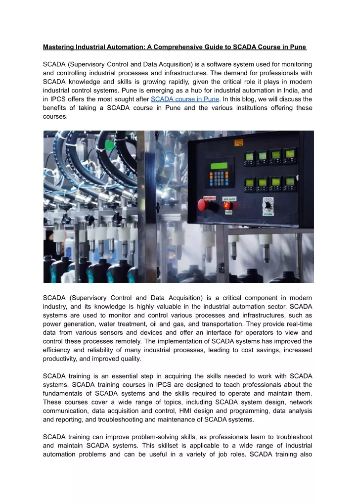 mastering industrial automation a comprehensive