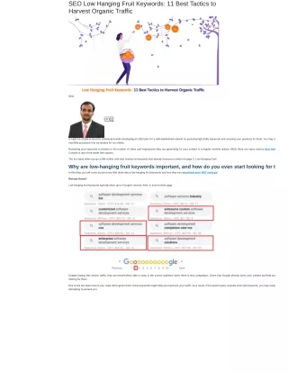 seo low hanging fruit keywords 11 best tactics