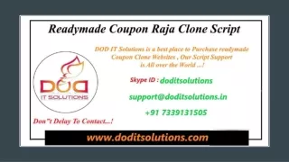 Best CouponRaja Clone System - Readymade Clone Script