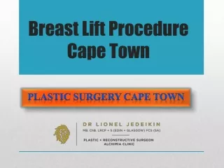 Breast Lift Procedure Cape Town