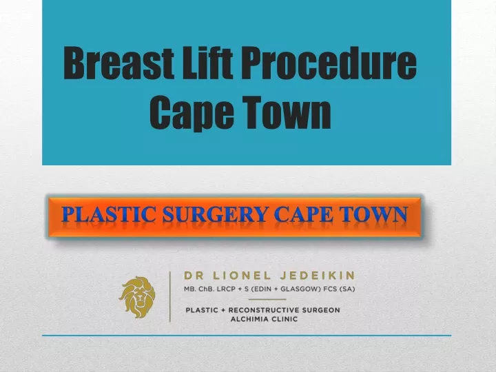 breast lift procedure cape town