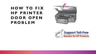 How to Fix HP Printer Door Open Problem